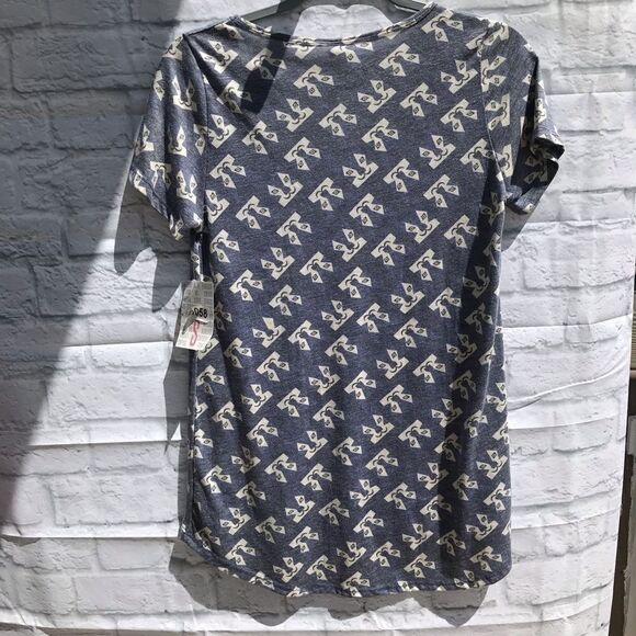 LuLaRoe Classic Blue Cat Short Sleeve Tee S - Picture 2 of 10
